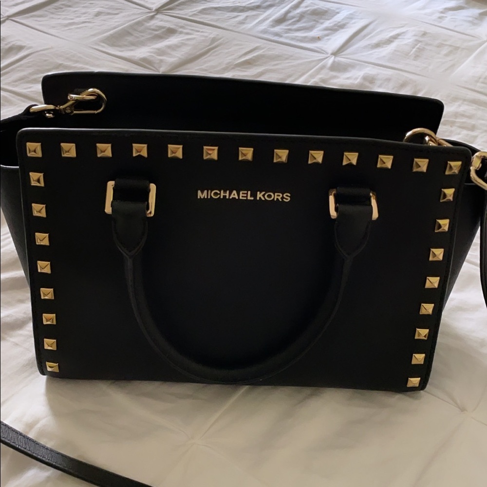 Michael Kors Selma medium studded purse